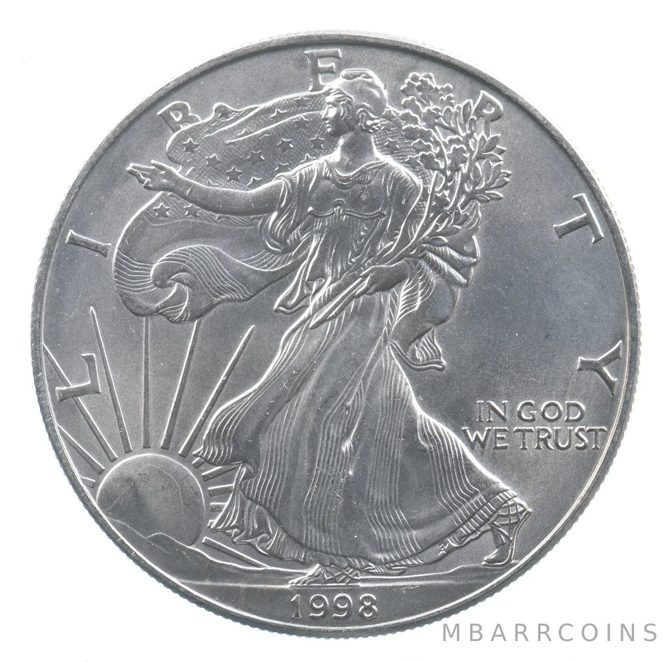 Better Date 1998 American Silver Eagle 1 Troy Oz .999 Fine Silver *796
