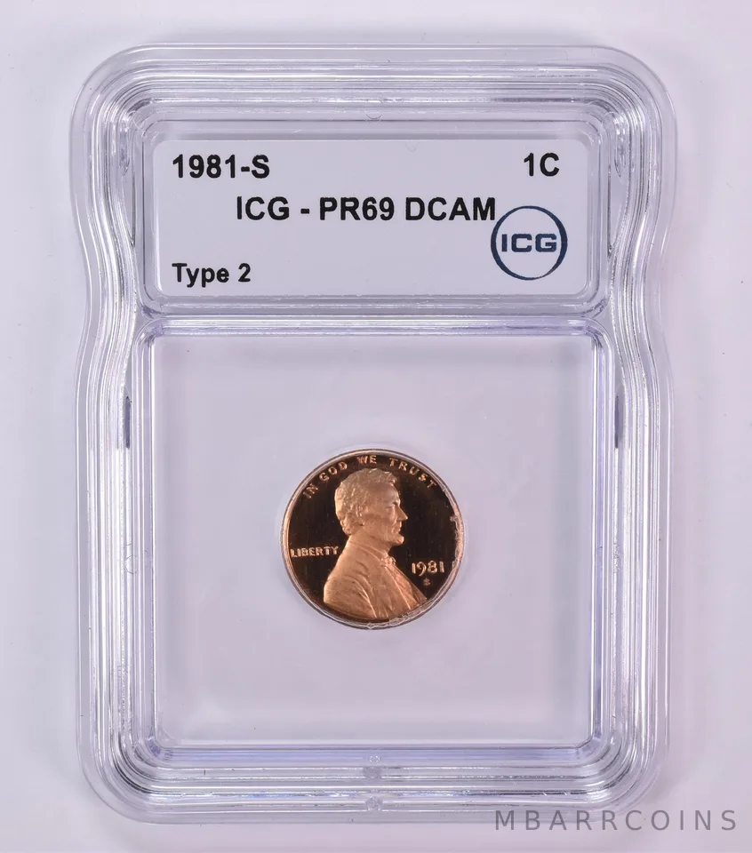 1981-S Lincoln Memorial Cent Type 2 PR69 DCAM ICG