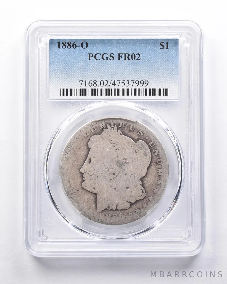 FR02 1886-O Morgan Silver Dollar PCGS Low Ball *6958