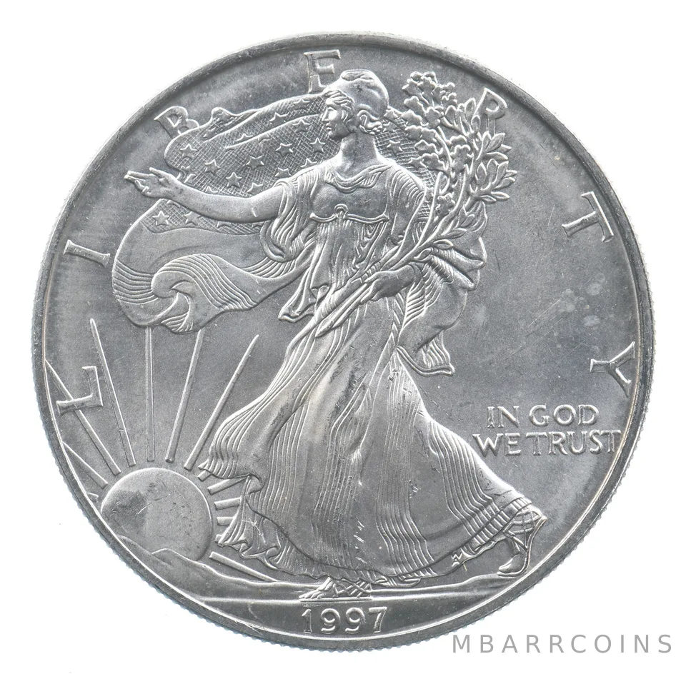 Better Date 1997 American Silver Eagle 1 Troy Oz .999 Fine Silver *735