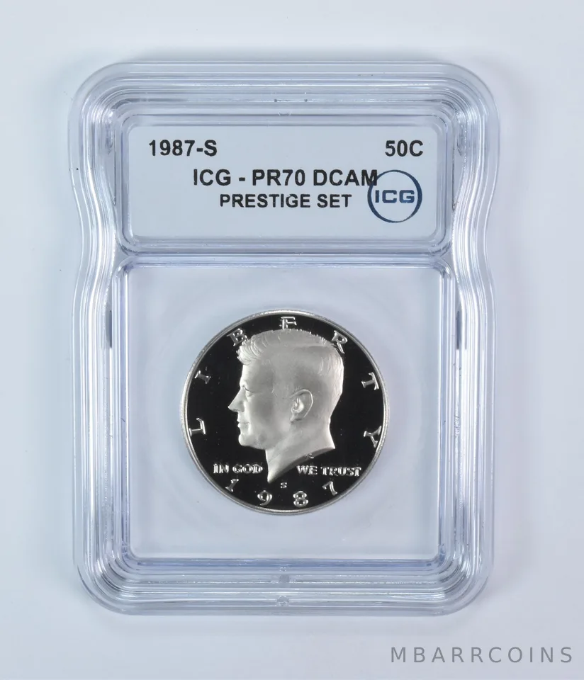 1987-S Kennedy Half Dollar Prestige Set PR70 DCAM ICG