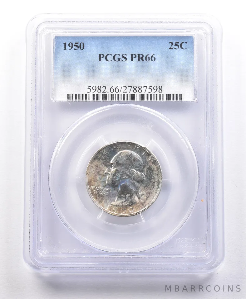 1950 Washington Quarter PR66 PCGS a2159