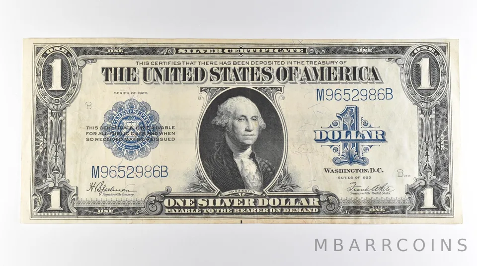 1923 $1 Silver Certificate Large Note Blue Seal FR#237 *0767