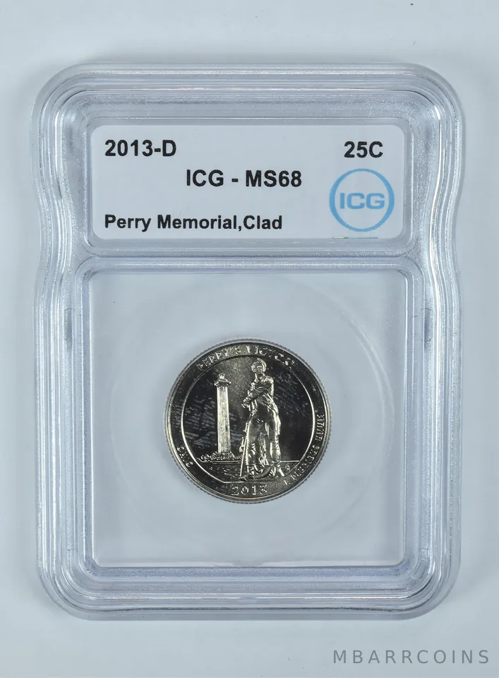 2013-D Washington Quarter ATB Perry Memorial CLAD MS68 ICG