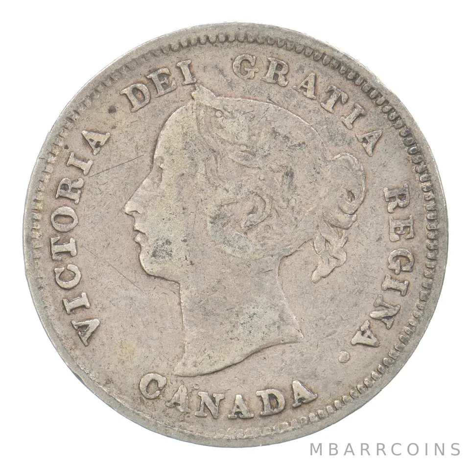 1884 Canada 5 Cents Beautiful Tone *0706