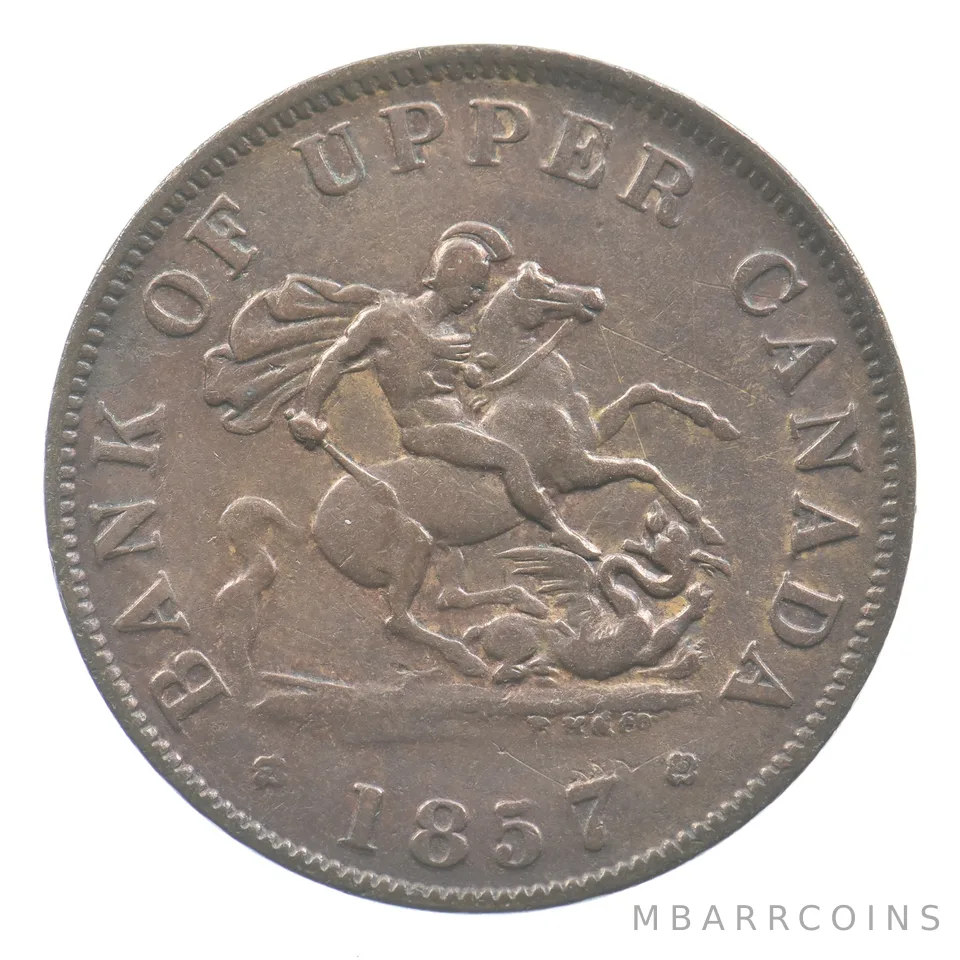 1857 Canada Half Penny Bank Token *7011