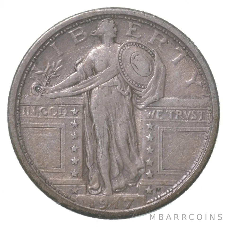 1917 Standing Liberty Quarter Type 1 a8646