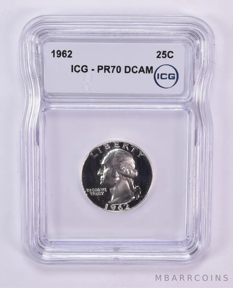 1962 Washington Quarter PR70 DCAM ICG