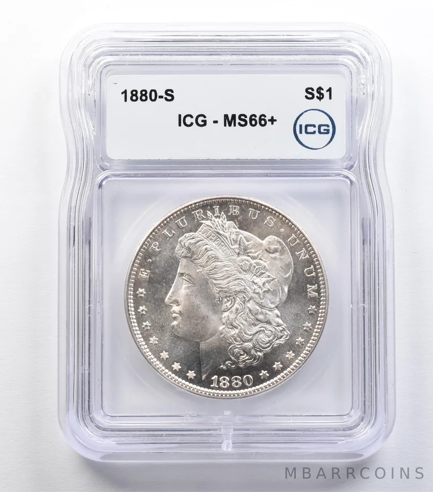 1880-S Morgan Silver Dollar MS66+ ICG *9293