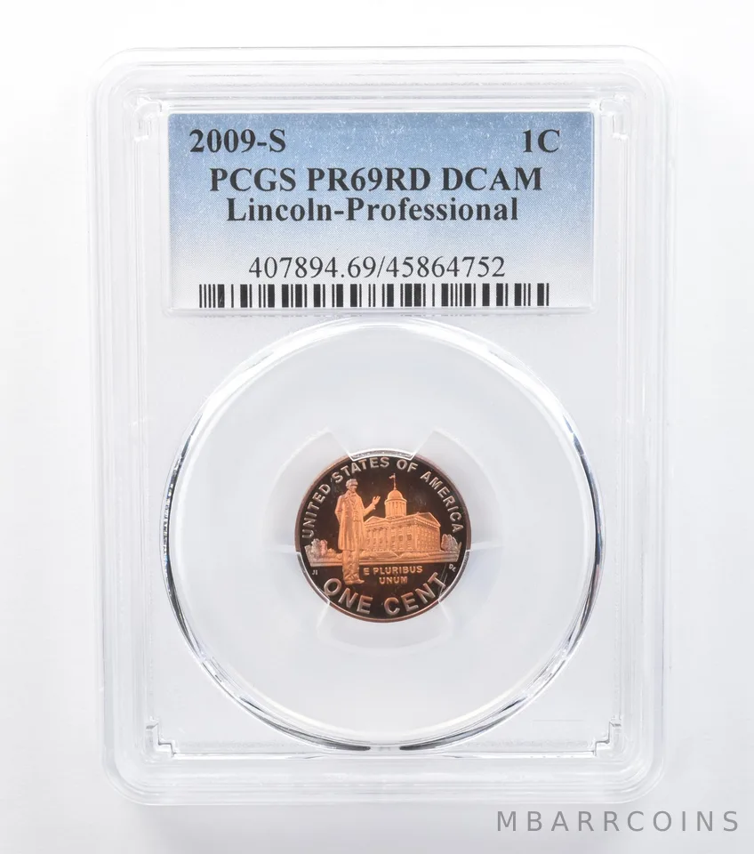 2009-S Lincoln Cent Professional Life PR69 RD DCAM PCGS Beautiful Tone *7733
