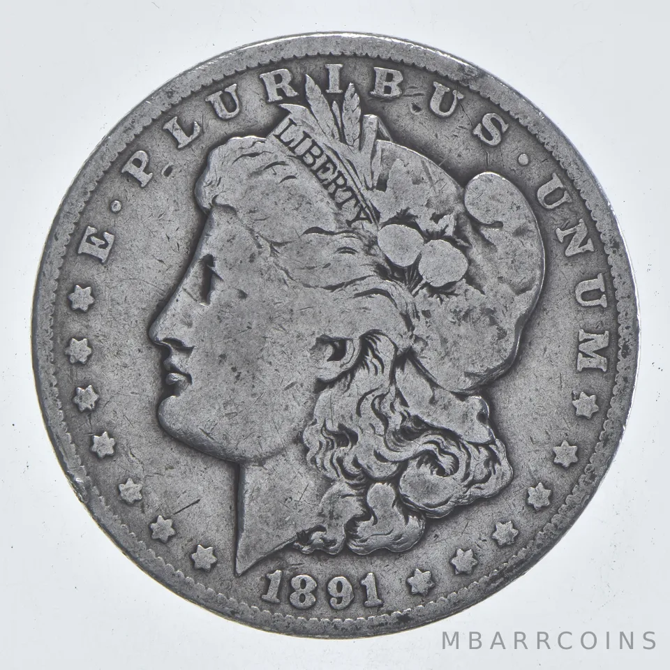 Early - 1891-O Morgan Silver Dollar - 90% US Coin *802