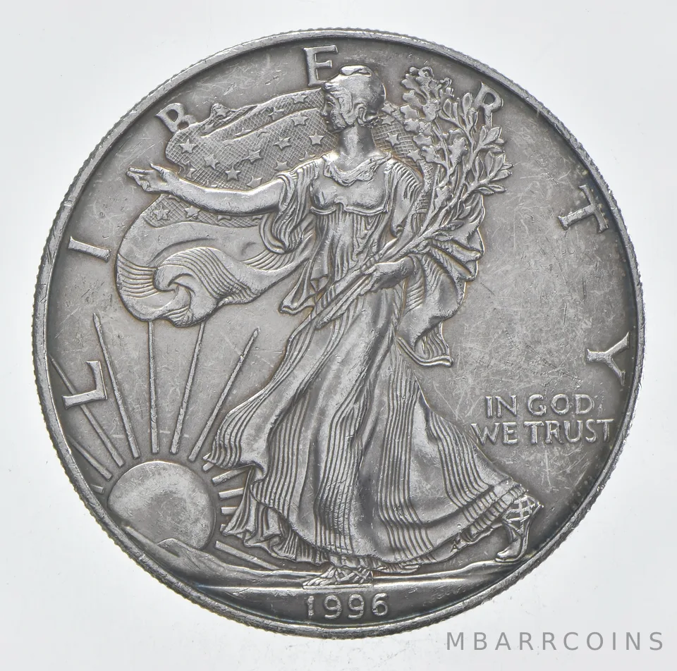 Rarest 1996 American Silver Eagle - Key Date - Rare LOW MINTAGE *395