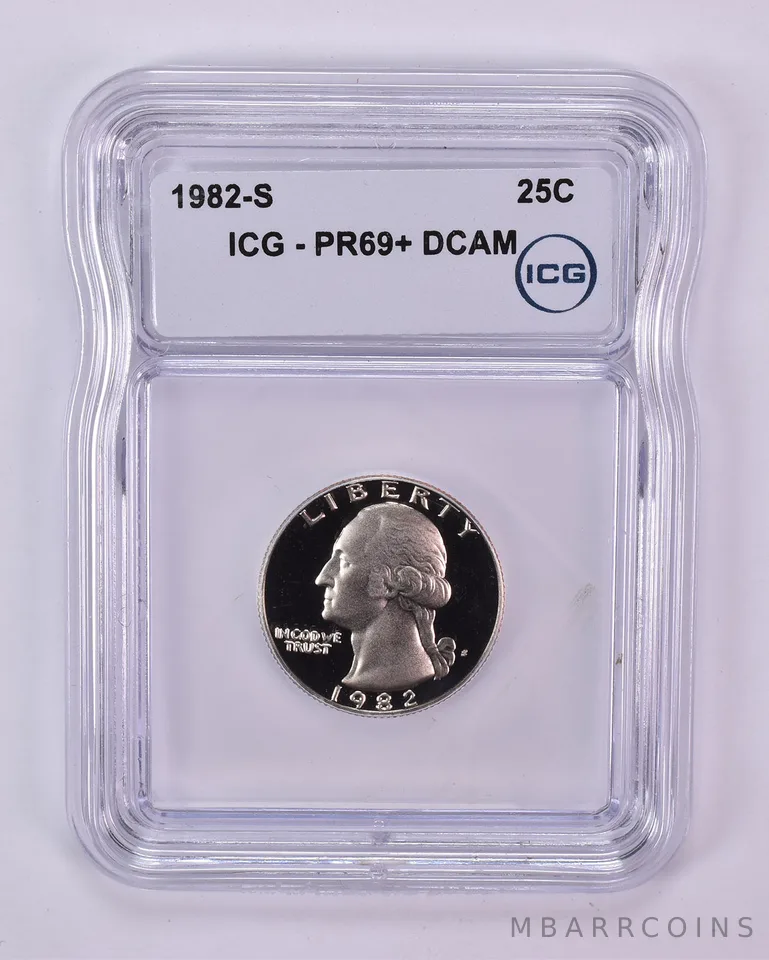1982-S Washington Quarter PR69+ DCAM ICG