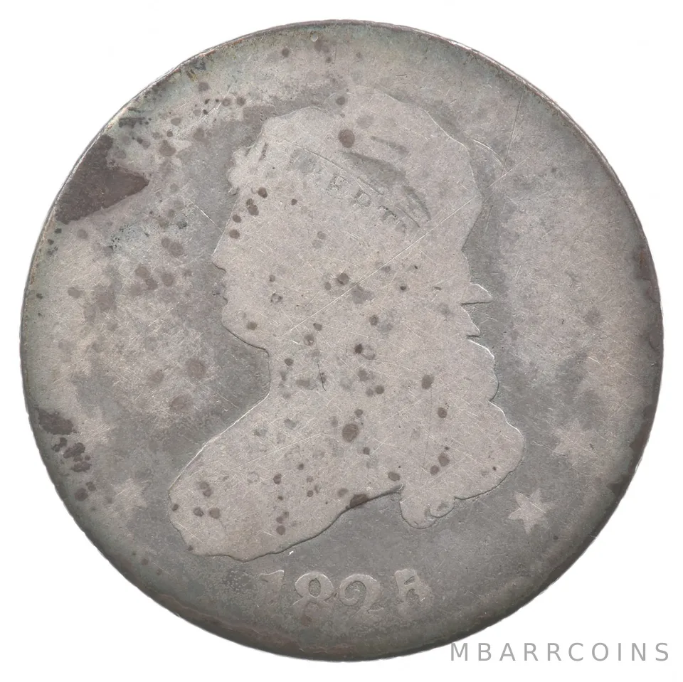 1825 Capped Bust Quarter 1825/4/2 *8896