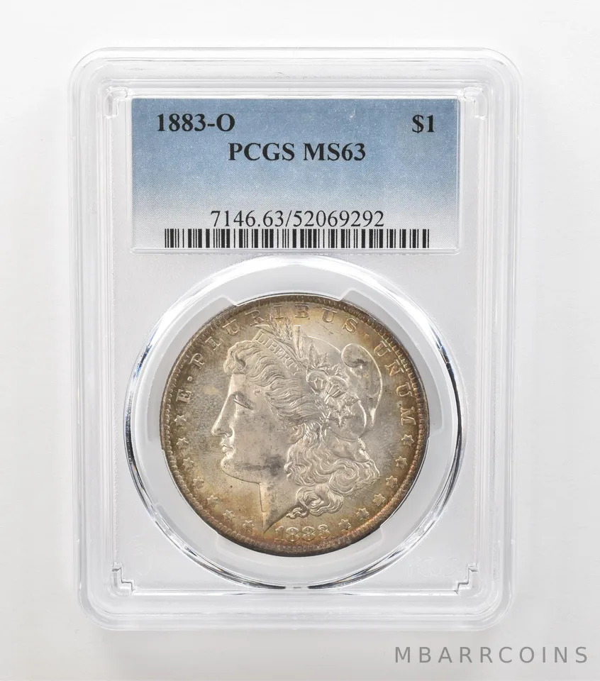 1883-O Morgan Silver Dollar MS63 PCGS Beautiful Tone a6906