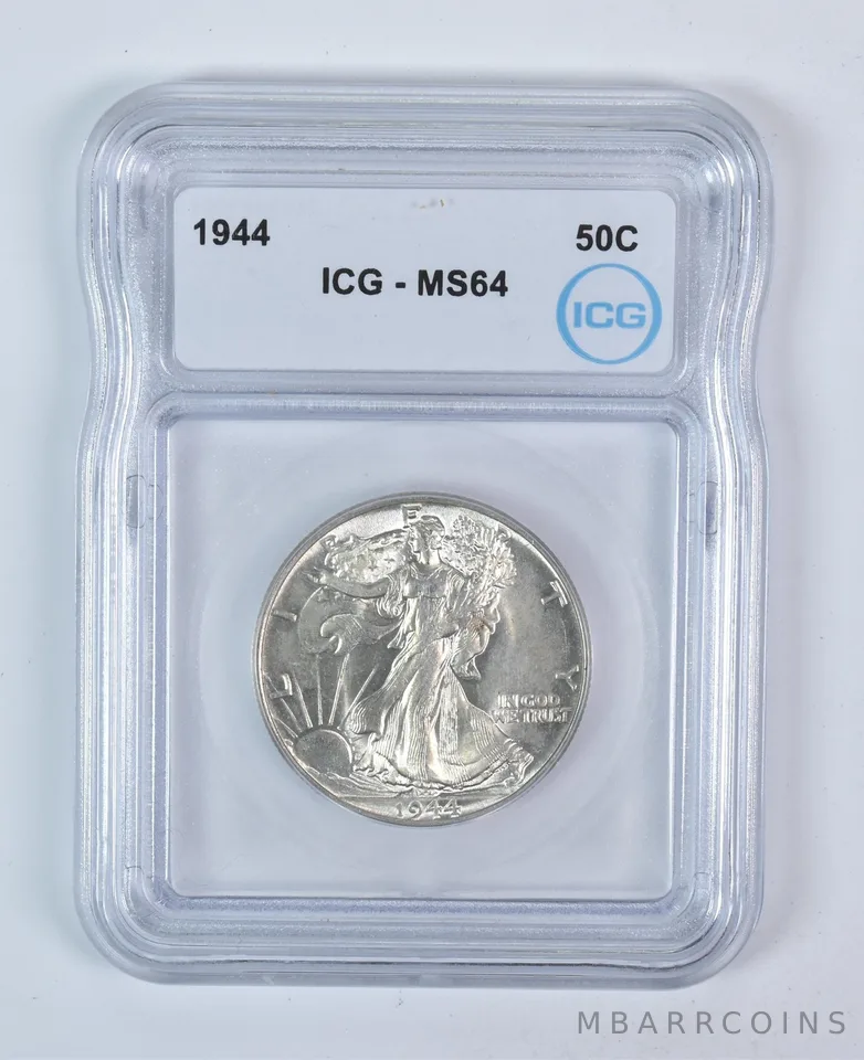 1944 Walking Liberty Half Dollar MS64 ICG