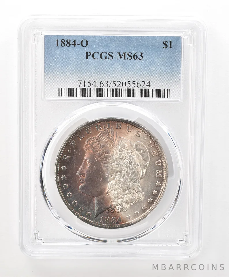 1884-O Morgan Silver Dollar MS63 PCGS Beautiful Tone *6646