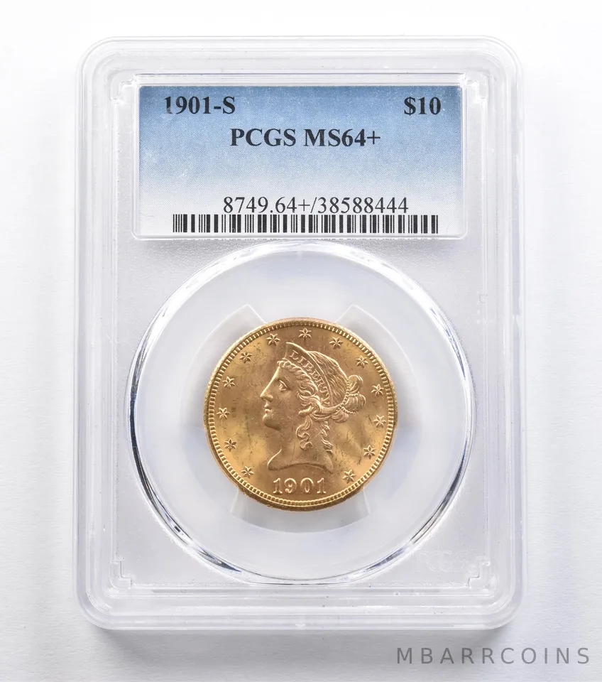 1901-S $10 Liberty Head Gold Eagle MS64+ PCGS *2235