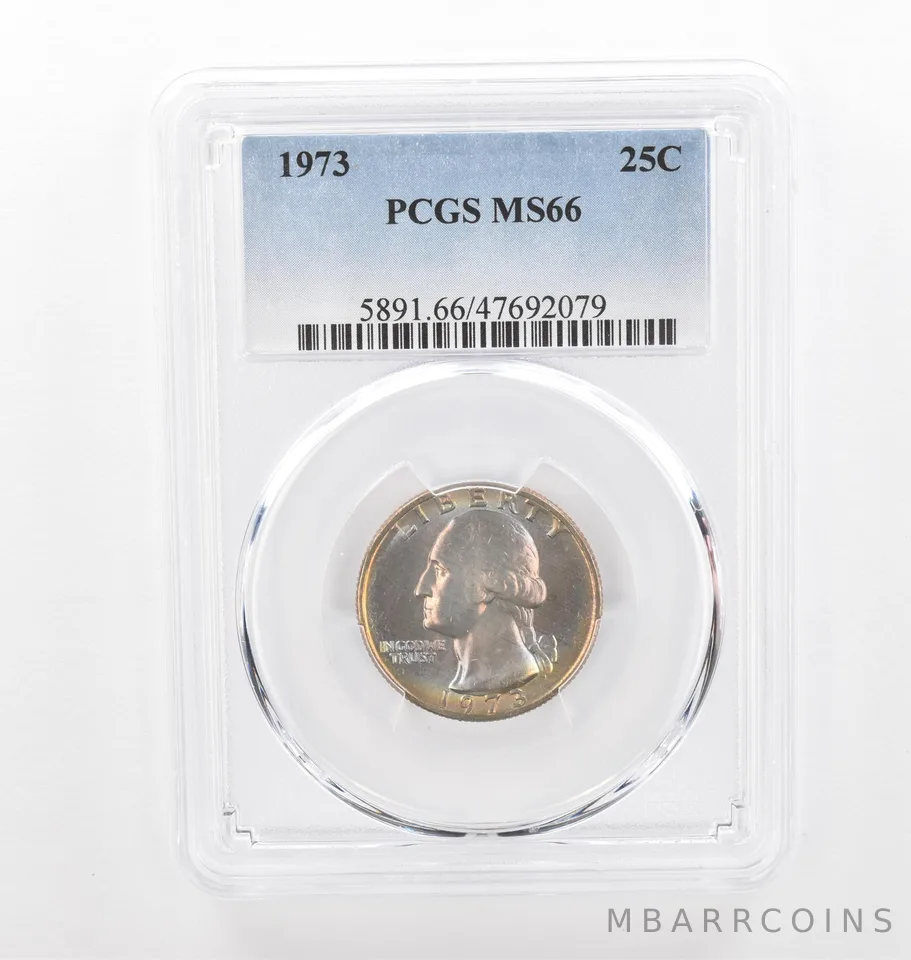 1973 Washington Quarter MS66 PCGS Beautiful Tone *2237