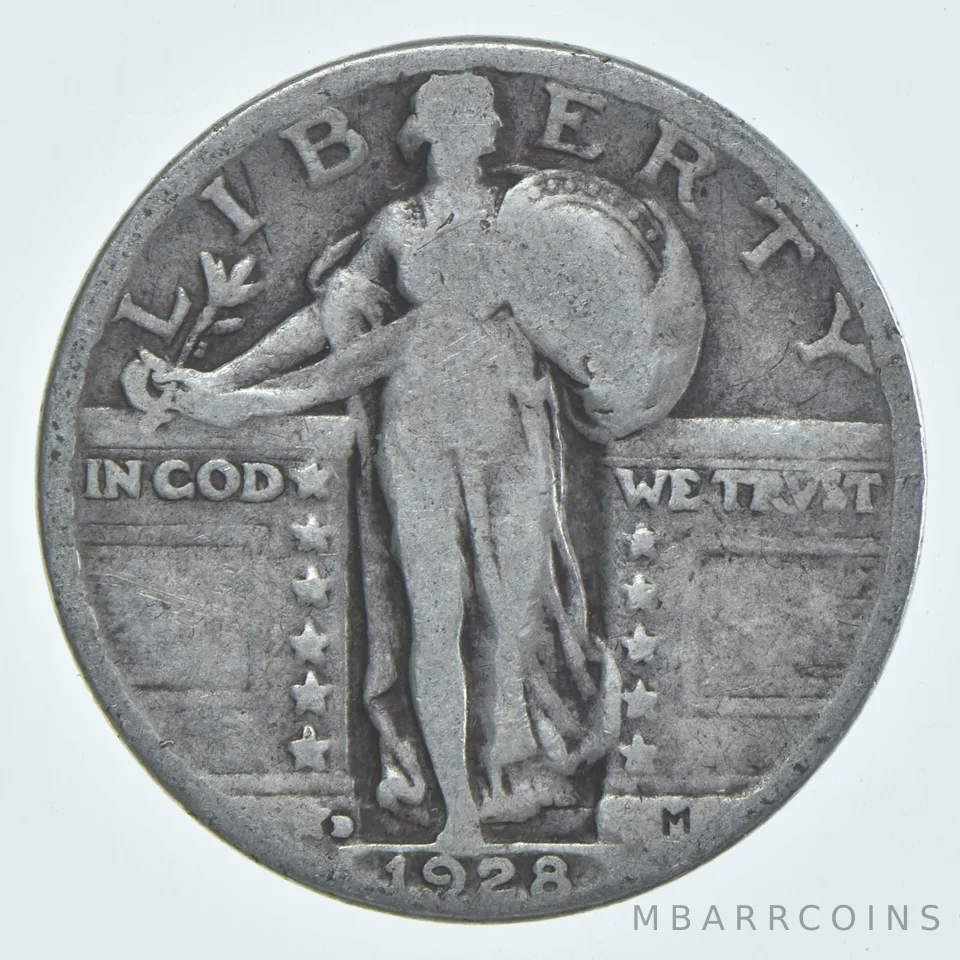 1928-D Standing Liberty Quarter AC Average Circ (1 coin)