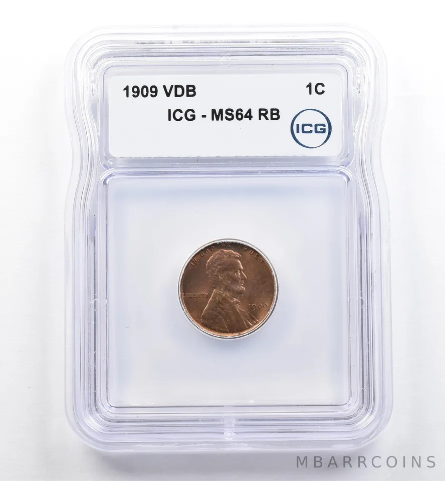 1909 VDB Lincoln Wheat Cent MS64 RB ICG *0094
