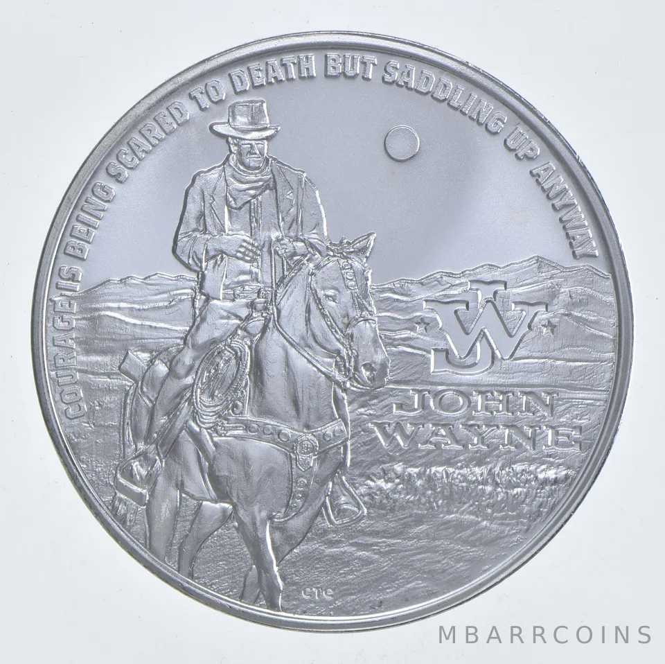 Better Date - 2024 John Wayne Silver Round World Coin- Silver *731