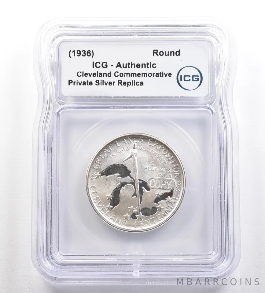 (1936) Cleveland Commemorative Gallery Silver Half Dollar ICG *4267