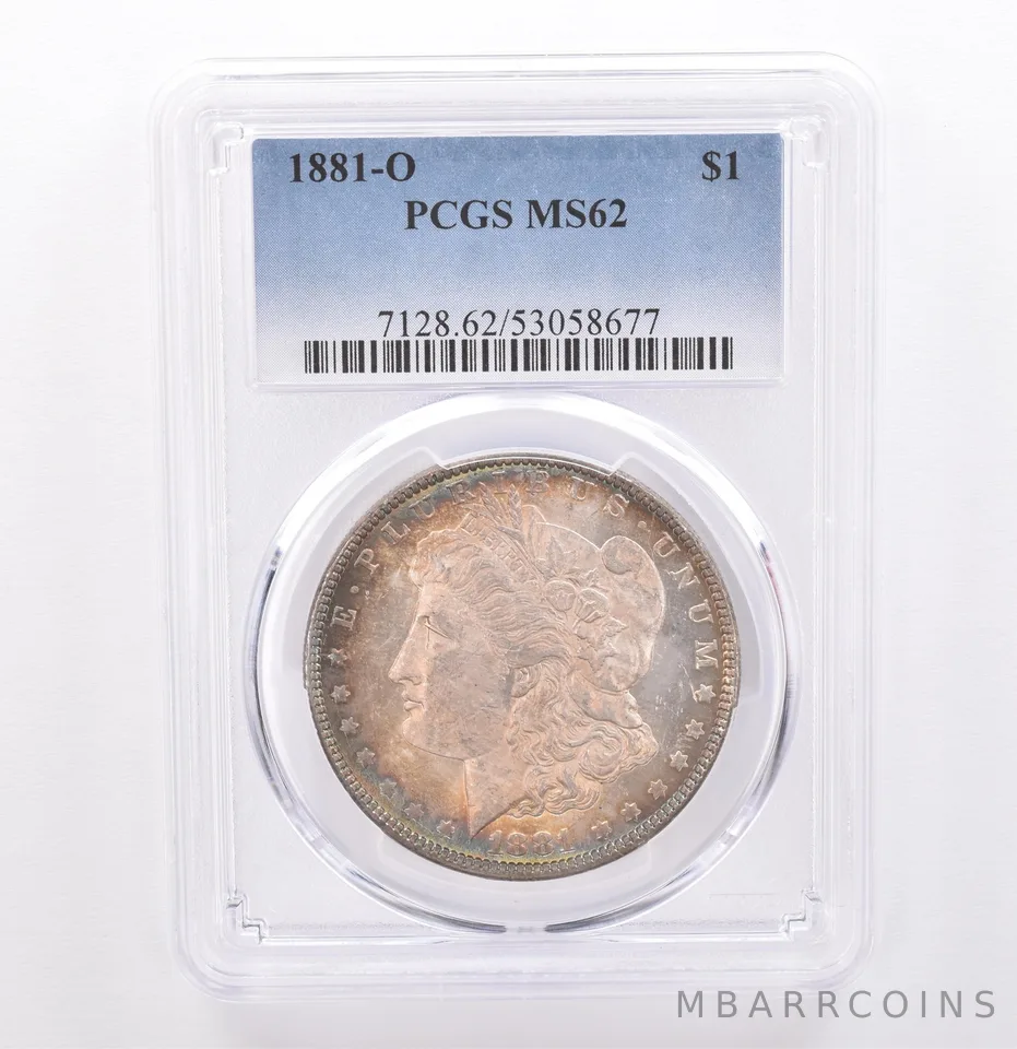 1881-O Morgan Silver Dollar MS62 PCGS Beautiful Tone *9291