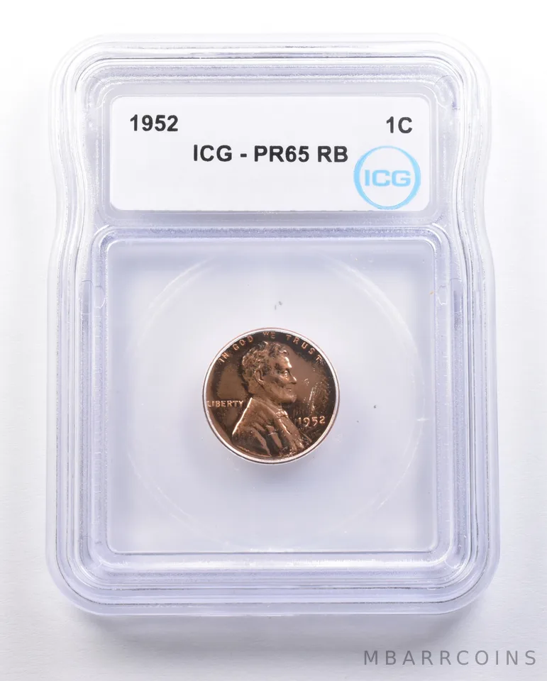 1952 Lincoln Wheat Cent PR65 RB ICG Proof *4691