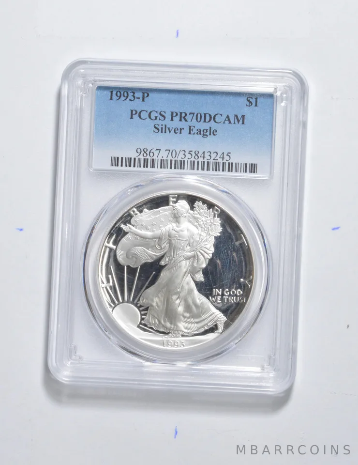 PR70 DCAM 1993-P American Silver Eagle PCGS *3382