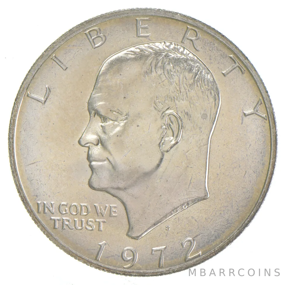 1972-S Eisenhower Dollar 40% SILVER - BU Unc MS (1 coin)