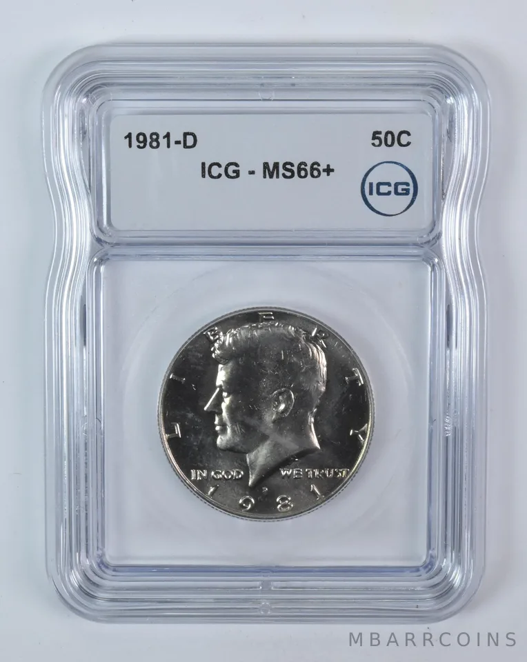 1981-D Kennedy Half Dollar MS66+ ICG