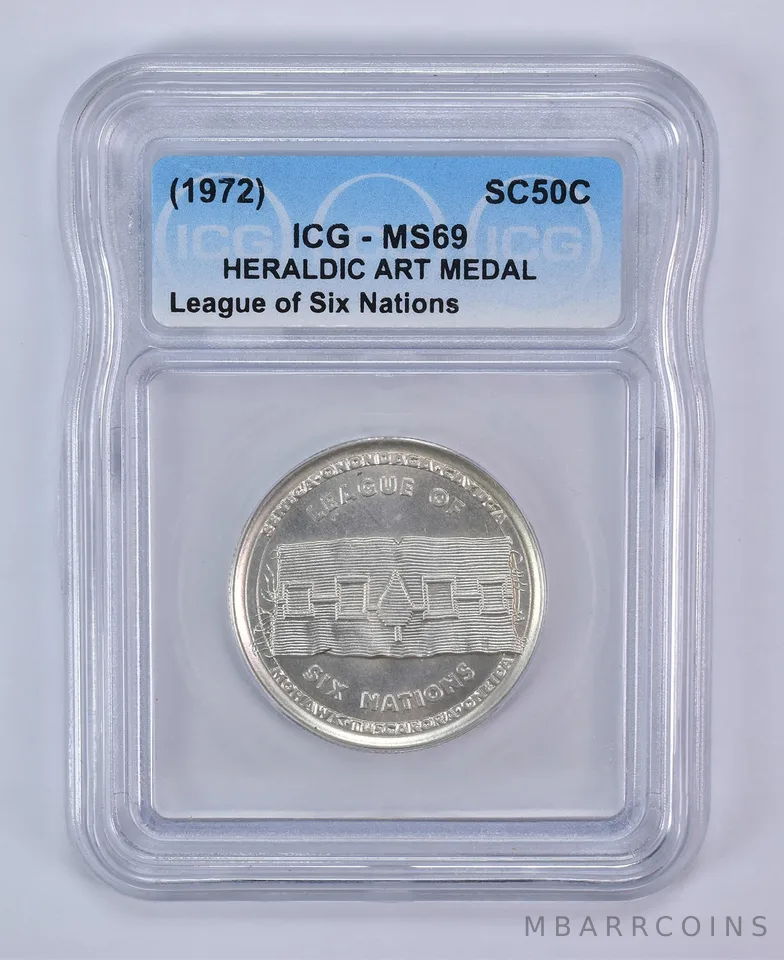 1972 So Called Half Dollar League of Six Nations MS69 ICG