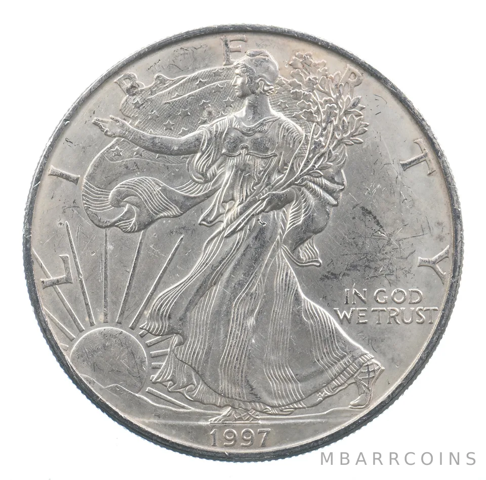 Better Date 1997 American Silver Eagle 1 Troy Oz .999 Fine Silver *632