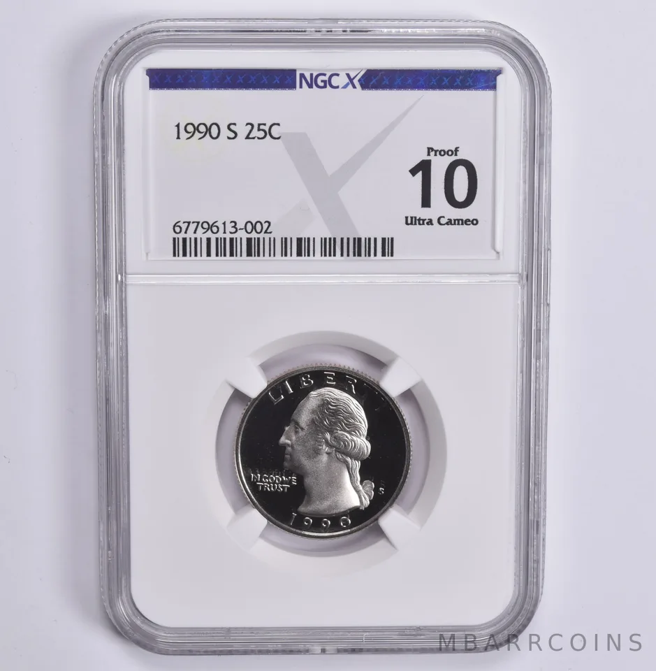 1990-S Washington Quarter Proof 10 UCAM NGC X NGCX