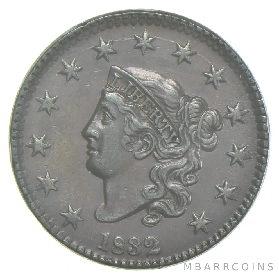 1832 Matron Head Large Cent a2065