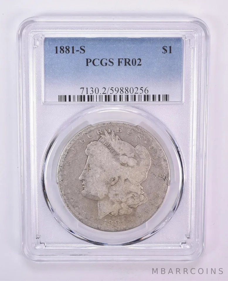 1881-S Morgan Silver Dollar FR02 PCGS Blue Label Lowball