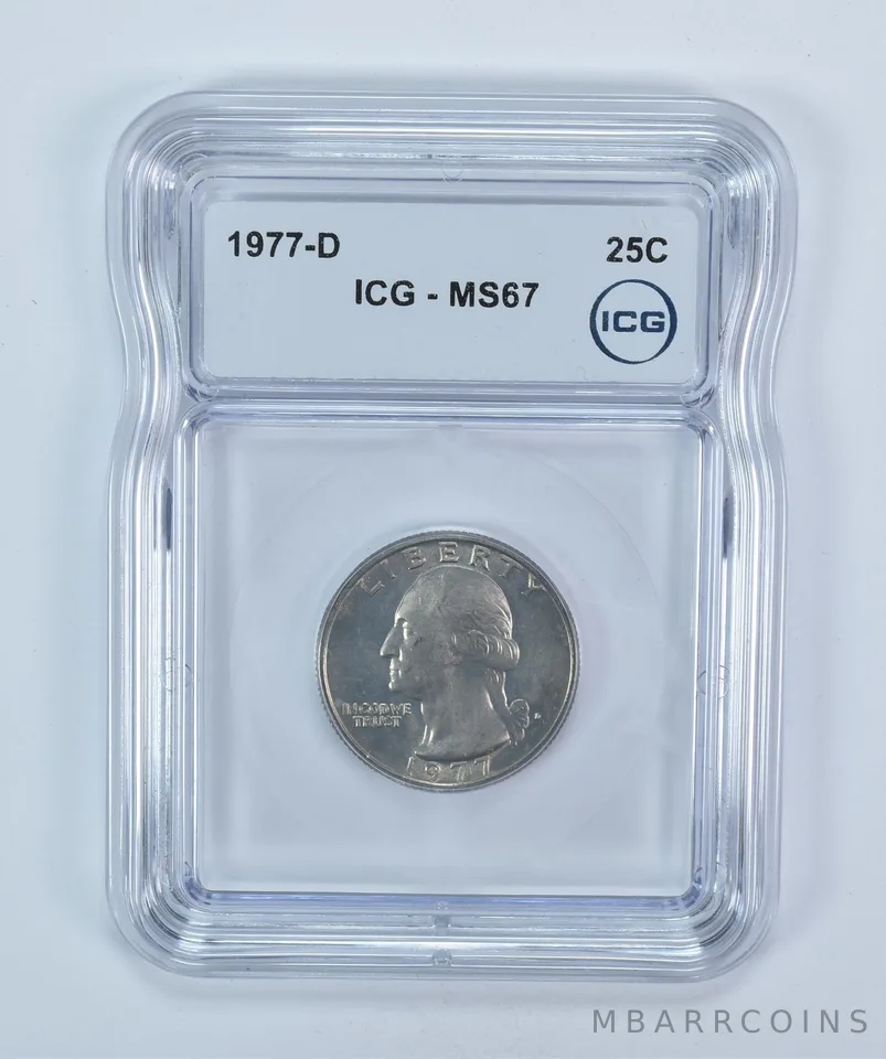1977-D Washington Quarter MS67 ICG
