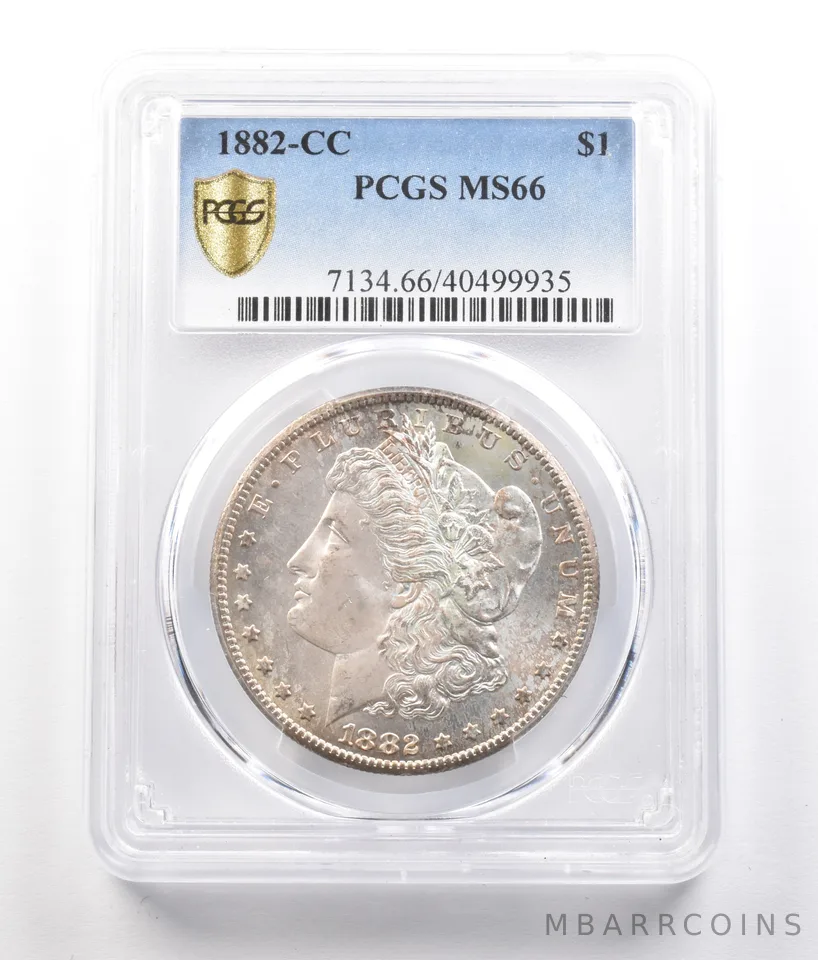 1882-CC Morgan Silver Dollar MS66 PCGS a0815