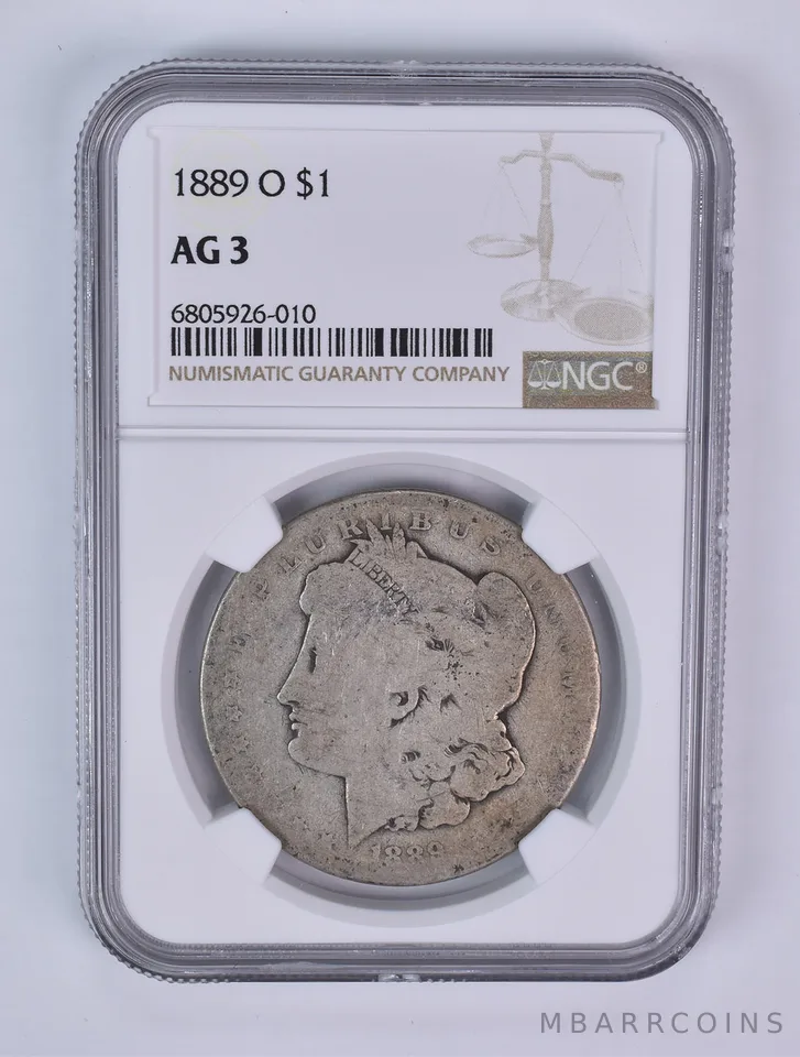 1889-O Morgan Silver Dollar AG3 NGC Lowball
