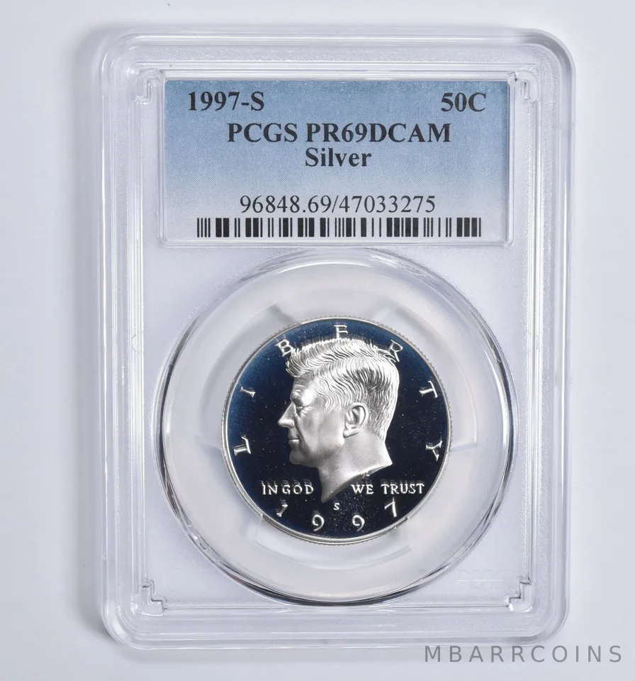 1997-S Kennedy Half Dollar Silver PR69 DCAM PCGS Blue Lbl