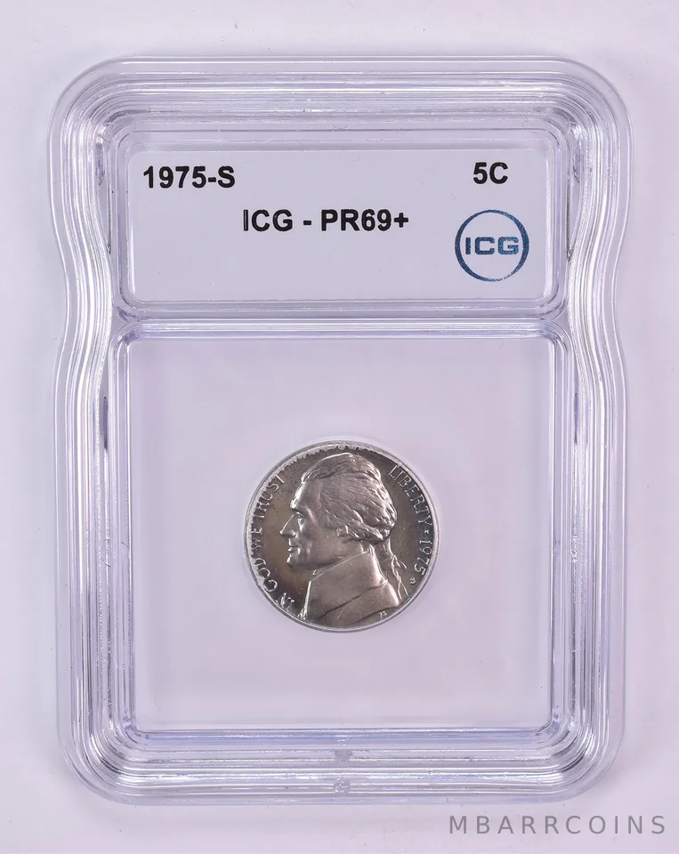 1975-S Jefferson Nickel PR69+ ICG