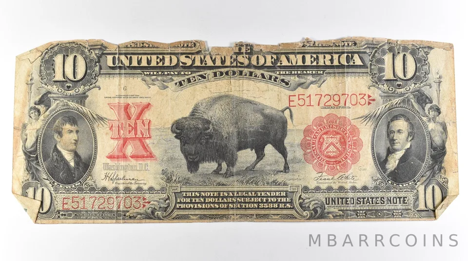 1901 $10 Legal Tender Large Note Red Seal *3103