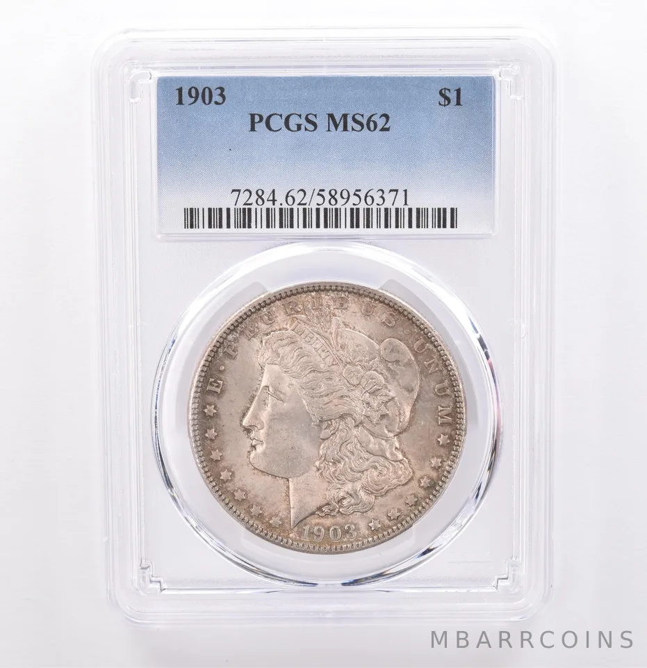 1903 Morgan Silver Dollar MS62 PCGS Beautiful Tone *9289