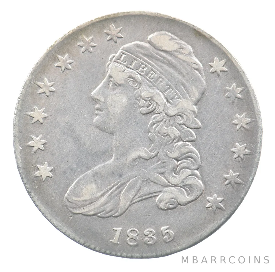 1835 Capped Bust Half Dollar O-106 R1 *5044