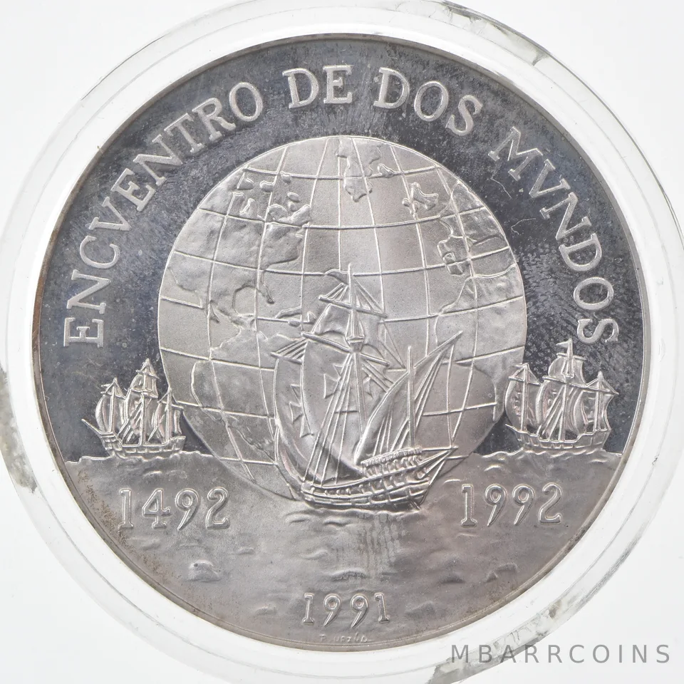 1991-So Chile 10000 Pesos Silver *0587