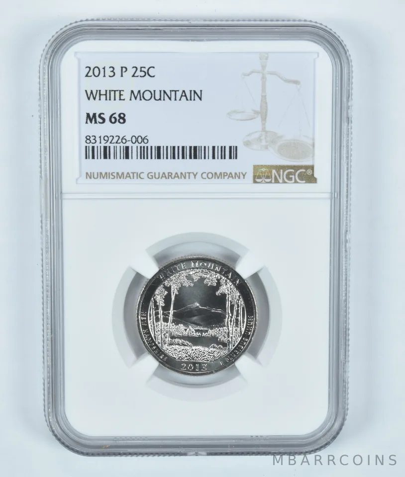 2013-P Washington Quarter White Mountain ATB MS68 NGC