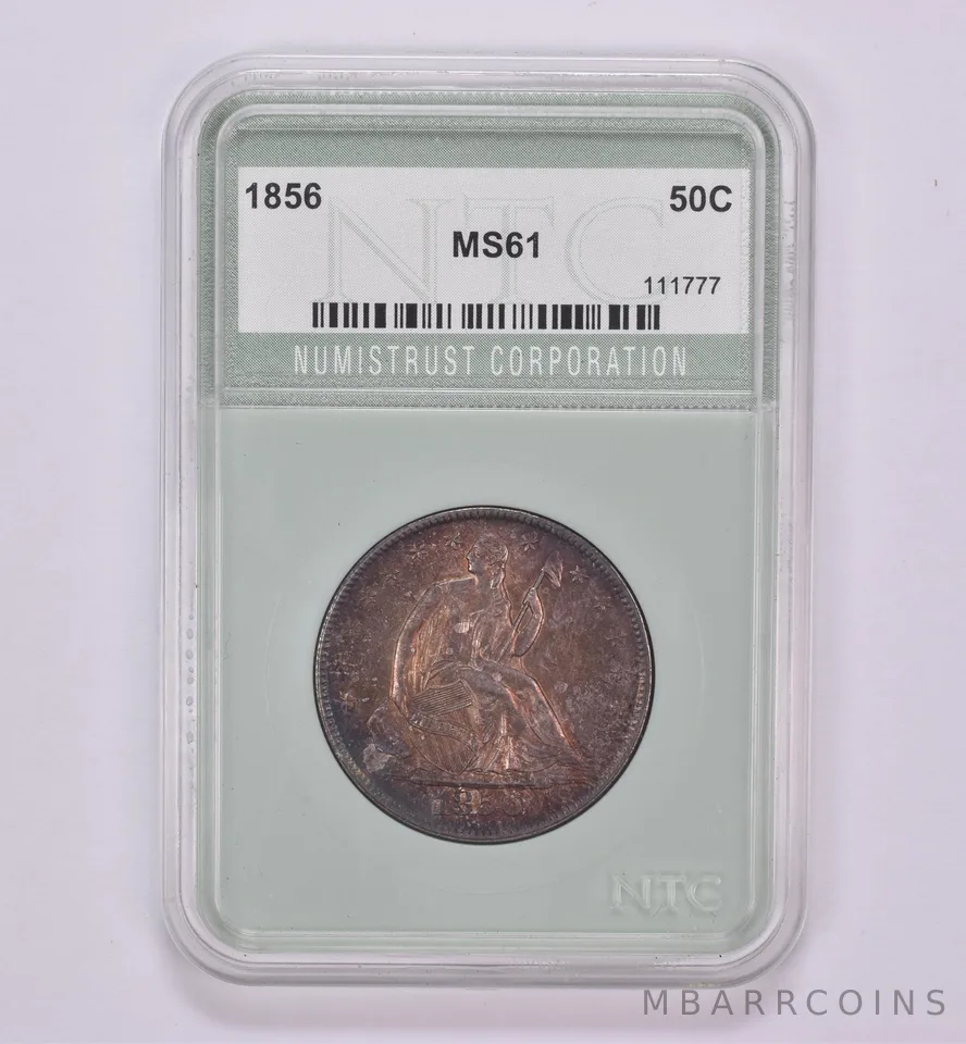 1856 Seated Liberty Half Dollar Beautiful Tone *0459