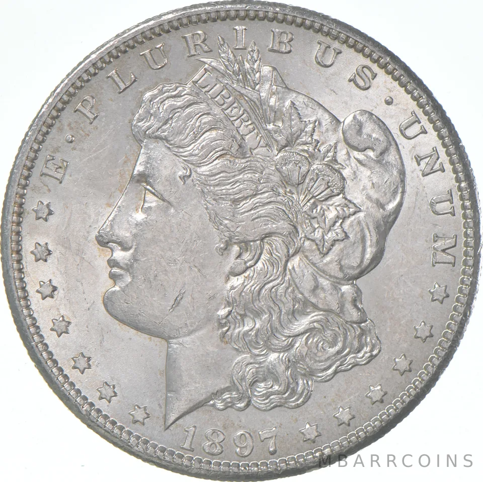 BU/Unc 1897-S Morgan Silver Dollar (1 coin)