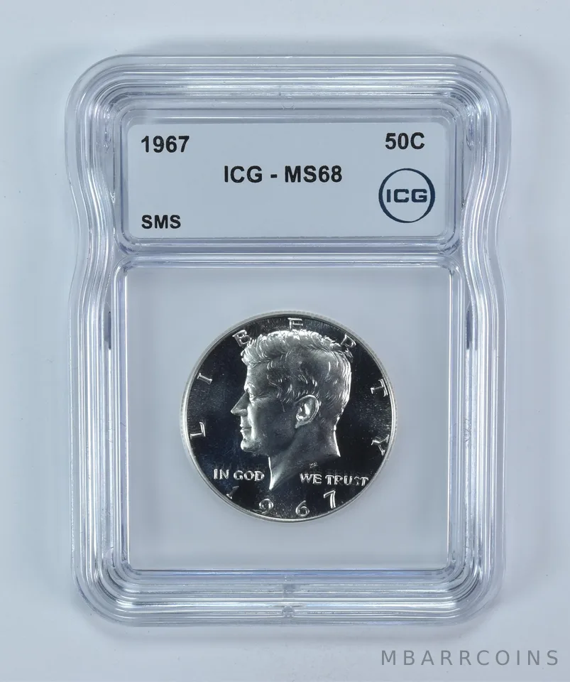 1967 Kennedy Half Dollar MS68 ICG